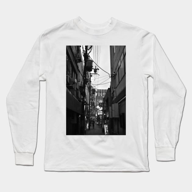 Alley in Kyoto Long Sleeve T-Shirt by IgorPozdnyakov